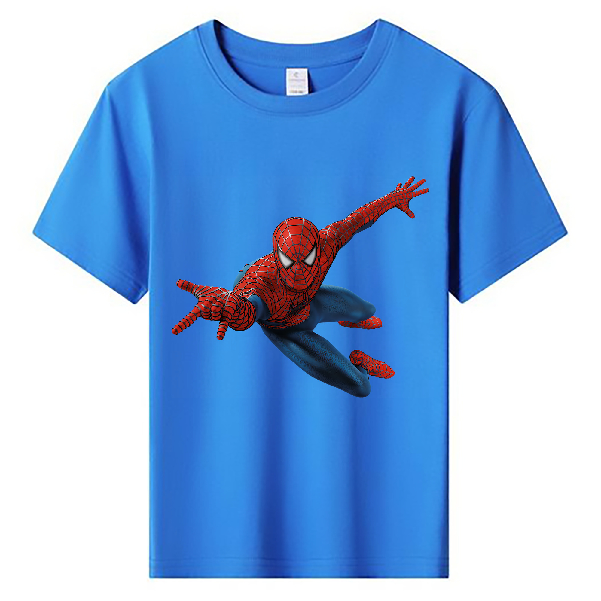 （画像用） Spider Man スパイダーマン 綿100％キッズTシャツ（フロントプリント）
